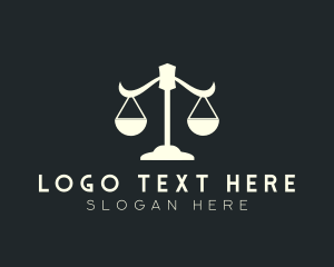 Court House - Scale Justice Attorney logo design