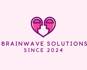 Neuroscience - Couple Dating Heart logo design
