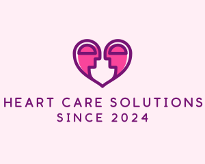 Couple Dating Heart logo design