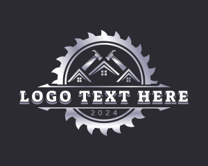 Refurbish - Sawblade Hammer Carpentry logo design