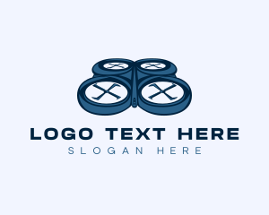 Technology - Remote Controlled Drone logo design