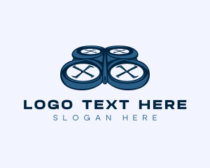 Drone - Remote Controlled Drone logo design