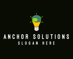 Lightbulb Idea Messaging  logo design