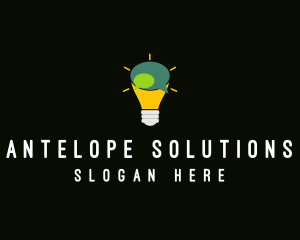 Lightbulb Idea Messaging  logo design