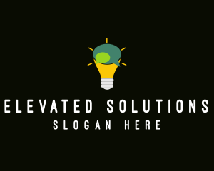 Lightbulb Idea Messaging  logo design