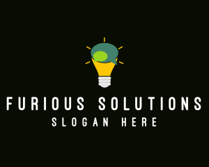 Lightbulb Idea Messaging  logo design