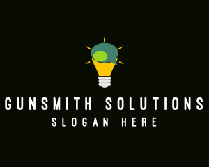 Lightbulb Idea Messaging  logo design