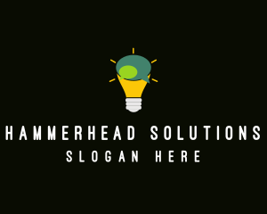 Lightbulb Idea Messaging  logo design