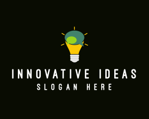 Concept - Lightbulb Idea Messaging logo design