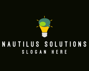 Lightbulb Idea Messaging  logo design