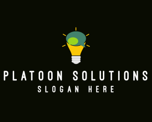 Lightbulb Idea Messaging  logo design