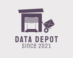 Repository - Purple Warehouse Storage logo design