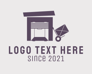 Logistics Service - Purple Warehouse Storage logo design