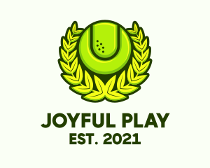 Playing - Tennis Ball Tournament logo design