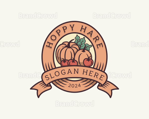 Organic Vegetable Farm Logo