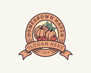 Organic Vegetable Farm logo design