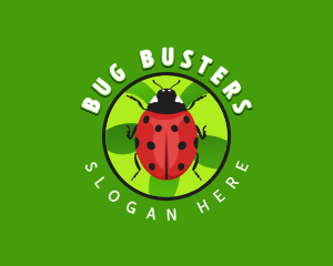 Lady Bug Insect logo design