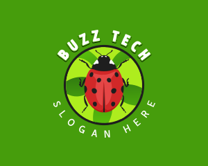 Lady Bug Insect logo design