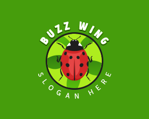 Lady Bug Insect logo design