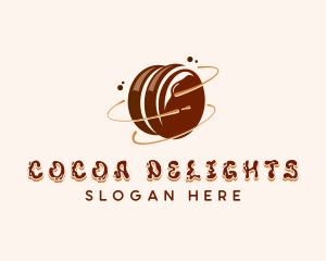 Chocolate Marshmallow Dessert logo design