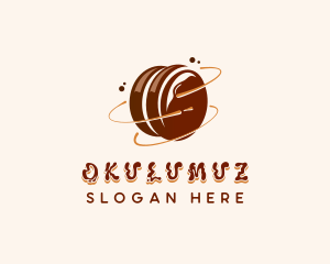 Nougat - Chocolate Marshmallow Dessert logo design