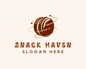 Chocolate Marshmallow Dessert logo design