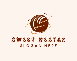 Chocolate Marshmallow Dessert logo design