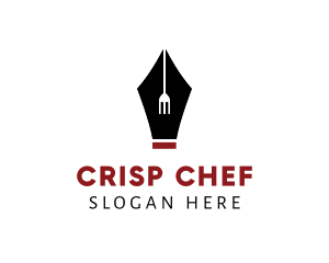 Food Critic Writer logo design