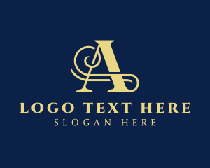 Typography - Decorative Gothic Calligraphy logo design