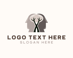 Mental - Mental Psychiatry Counseling logo design