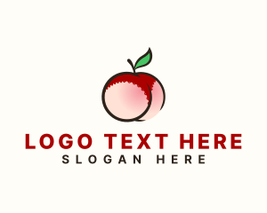 Nude - Sexy Fruit Lingerie logo design