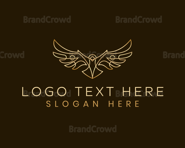 Luxury Eagle Bird Logo