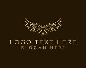 Falcon - Luxury Eagle Bird logo design