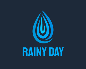 Raining - Aqua Water Supplier logo design