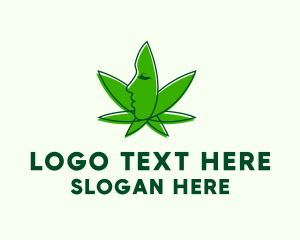 Marijuana - Organic Lady Cannabis logo design