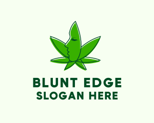 Blunt - Organic Lady Cannabis logo design