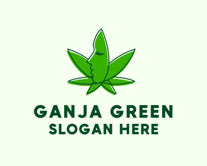 Organic Lady Cannabis logo design