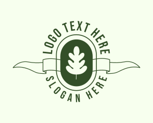 Ribbon - Vegan Leaf Gardening logo design