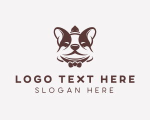 Boston Terrier Dog Logo