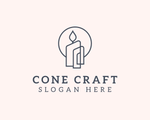 Candle Decor Candlelight logo design