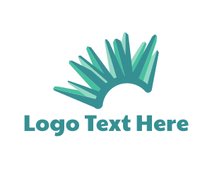 Teal Crystal Formation Logo