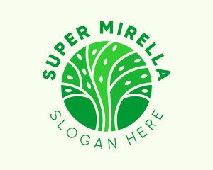 Natural - Tree Vine Farm logo design