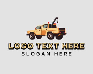 Driver - Tow Truck Garage logo design