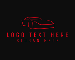 Red Automotive Garage Logo