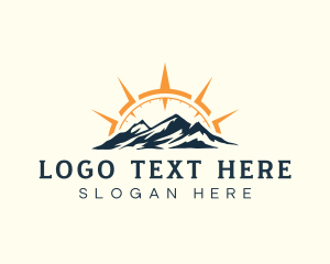 Yellowstone - Mountain Navigation Adventure logo design