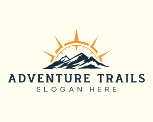 Mountain Navigation Adventure logo design