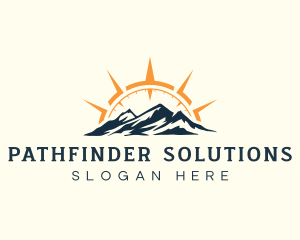 Mountain Navigation Adventure logo design