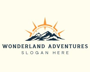 Mountain Navigation Adventure logo design