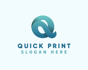 Gradient Marketing Firm Letter Q logo design