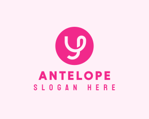 Pink Letter Y Logo